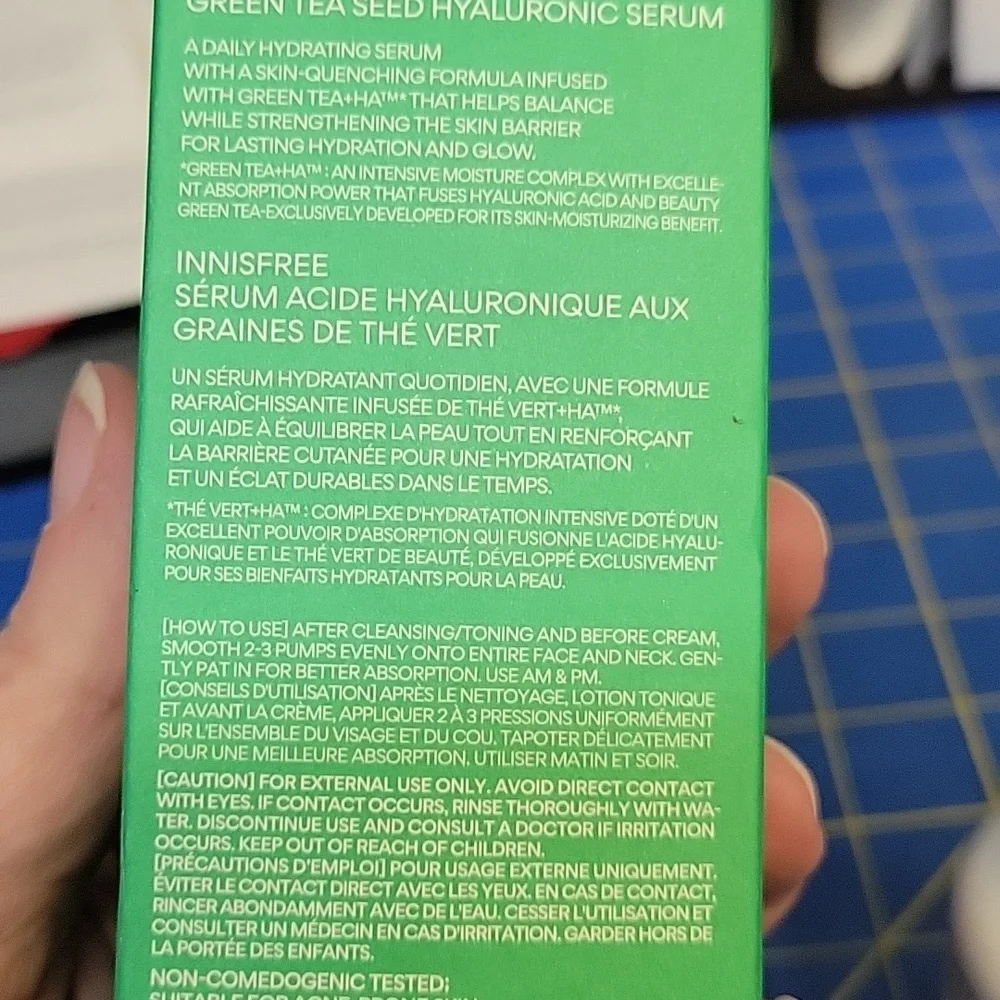 Green Tea Seed Hyaluronic Facial Serum 80ml New in Box